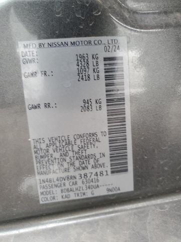 2024 NISSAN ALTIMA SV #3302779889