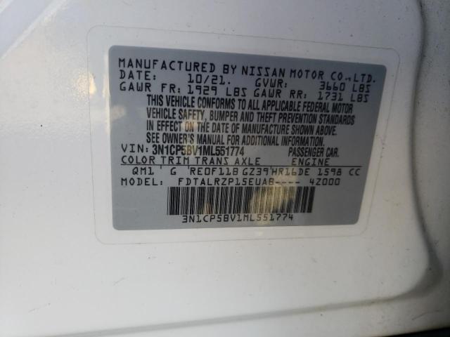 2021 NISSAN KICKS S 3N1CP5BV1ML551774