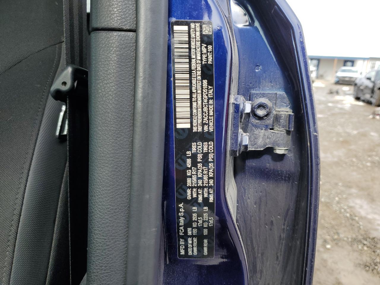 Lot #3308278153 2016 JEEP RENEGADE T