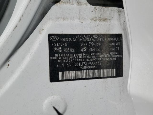 2020 HYUNDAI ELANTRA SE 5NPD84LF5LH555633