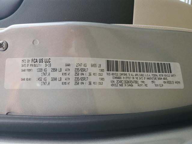 2019 CHRYSLER PACIFICA T - 2C4RC1BG8KR547881