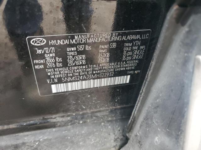 2021 HYUNDAI SANTA FE S #3293462449