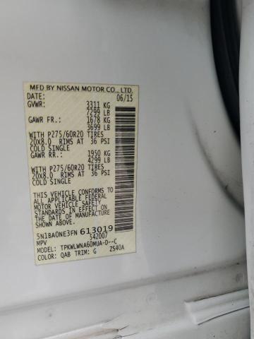 2015 NISSAN ARMADA PLA 5N1BA0NE3FN613019