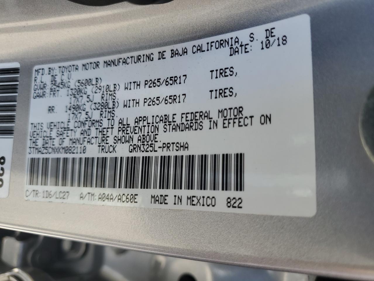 TOYOTA TACOMA DOUBLE CAB