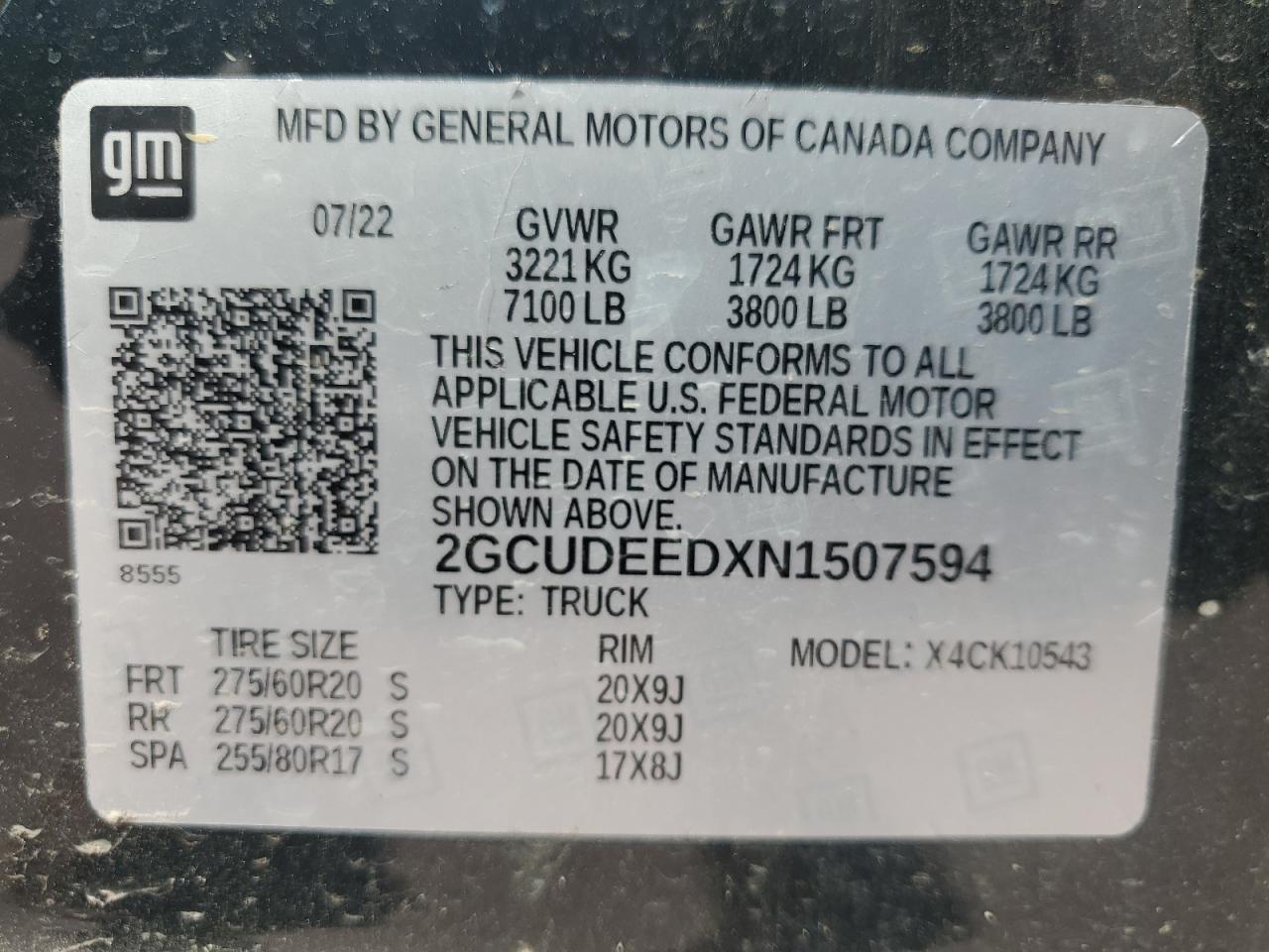 Lot #3276389665 2022 CHEVROLET SILVERADO K1500 RST