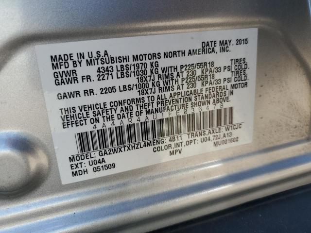 2015 MITSUBISHI OUTLANDER 4A4AR4AU1FE036478