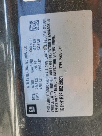 2017 CHEVROLET CAMARO SS - 1G1FH1R72H0215621