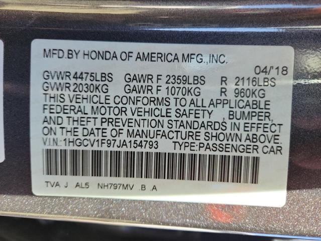 2018 HONDA ACCORD TOU - 1HGCV1F97JA154793