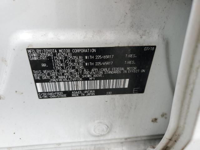 2018 TOYOTA RAV4 LE JTMZFREV8JJ749106