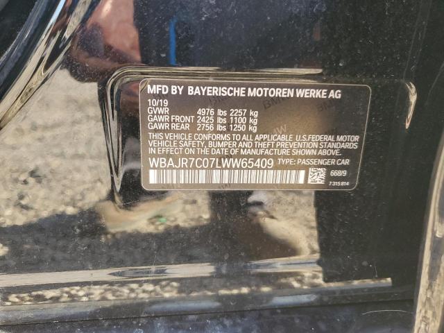 2020 BMW 530 XI WBAJR7C07LWW65409