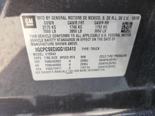 2016 CHEVROLET SILVERADO #3301793328