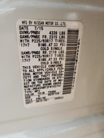 2015 NISSAN ROGUE SELECT S JN8AS5MT2FW162741