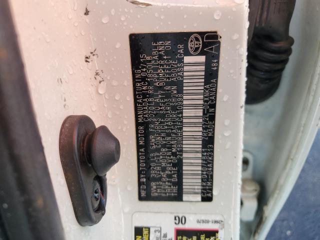 2015 TOYOTA COROLLA L 2T1BURHE1FC410998