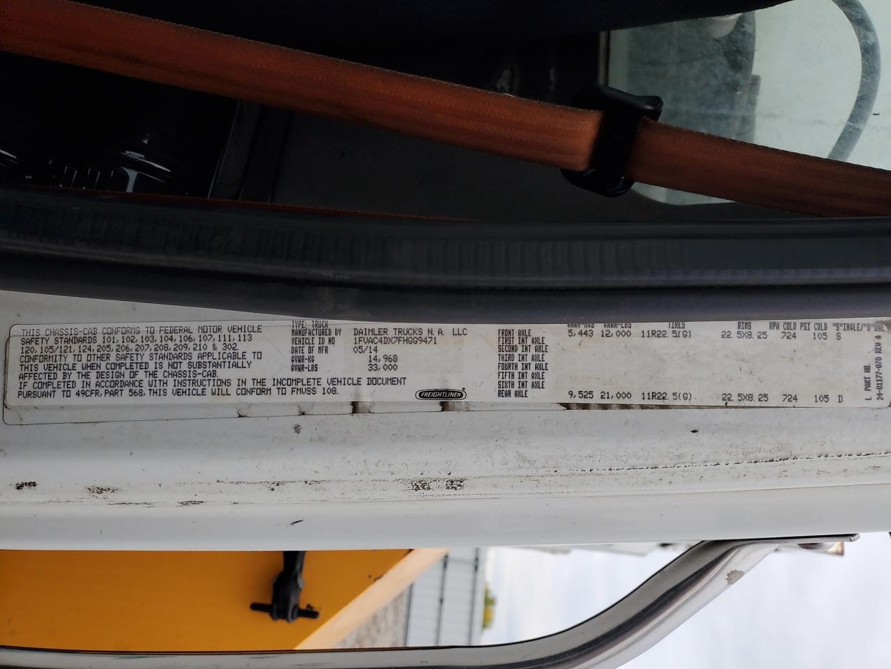 Lot #3287466008 2015 FREIGHTLINER M2 112 MED