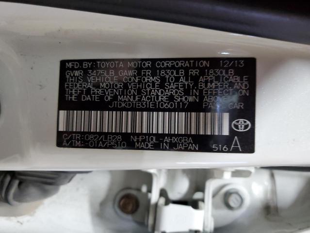 2014 TOYOTA PRIUS C - JTDKDTB31E1060117