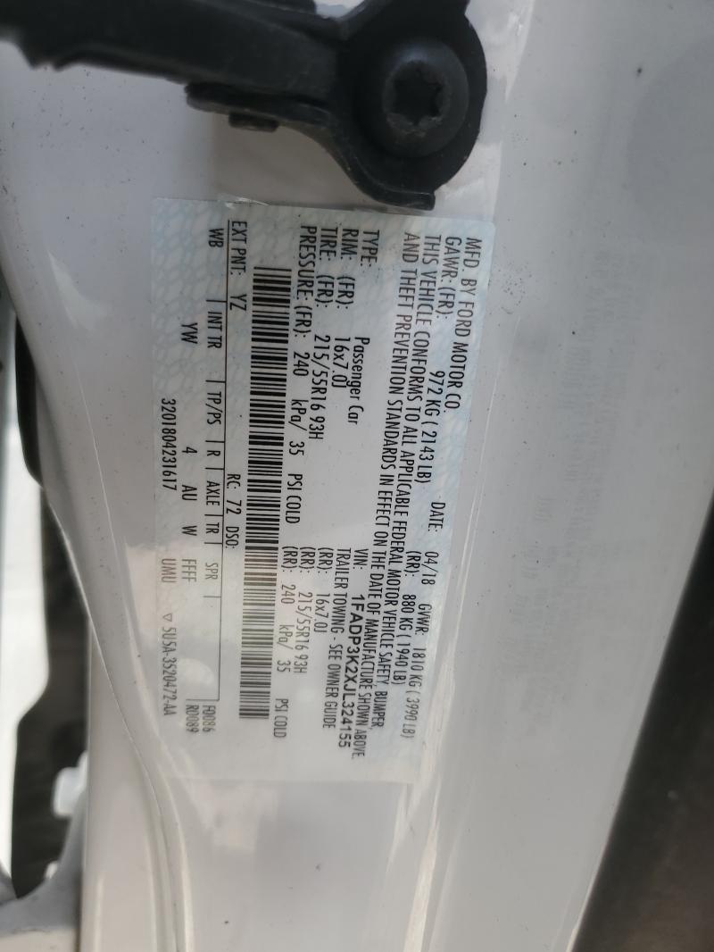 2018 FORD FOCUS SE - 1FADP3K2XJL324155