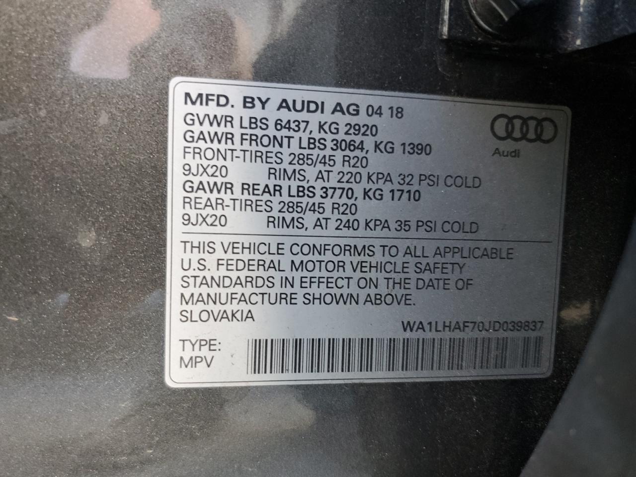 AUDI Q7 PREMIUM PLUS