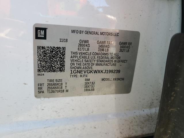 2019 CHEVROLET TRAVERSE L #3284791522