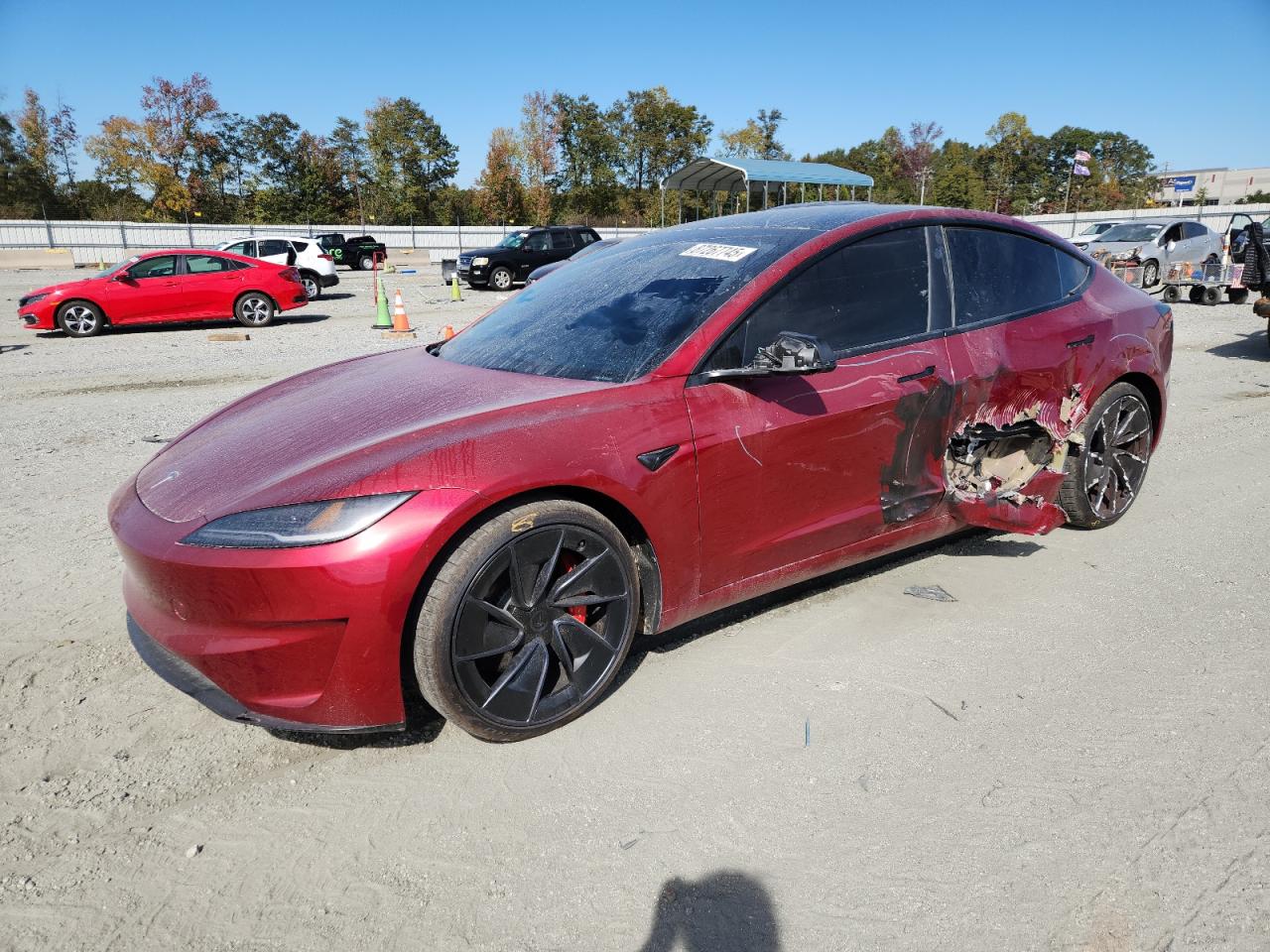 Lot #3275512707 2024 TESLA MODEL 3