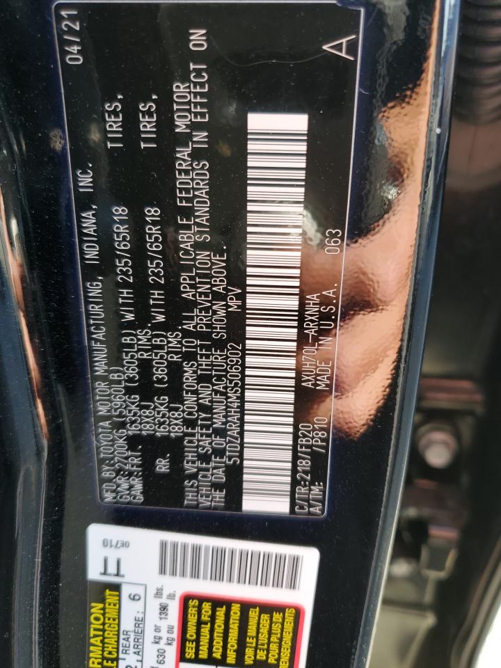 Lot #3302879888 2021 TOYOTA HIGHLANDER