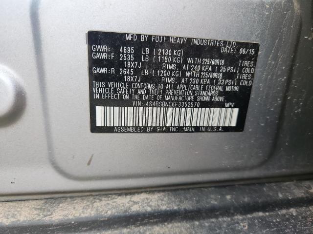 2015 SUBARU OUTBACK 2. #3283988852