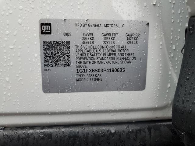2023 CHEVROLET BOLT EV 2L 1G1FX6S03P4190605