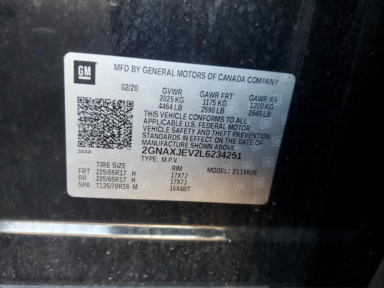 CHEVROLET EQUINOX LT