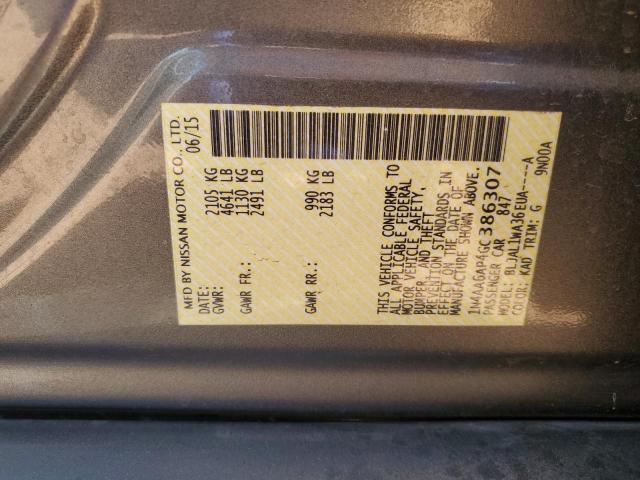 2016 NISSAN MAXIMA 3.5 1N4AA6AP4GC386307