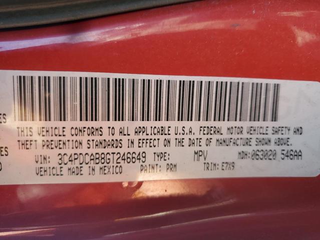 2016 DODGE JOURNEY SE 3C4PDCAB8GT246649