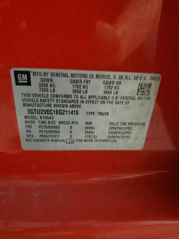 2014 GMC SIERRA K15 - 3GTU2VEC1EG211416