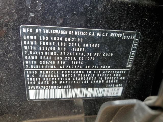 2024 VOLKSWAGEN TAOS SE #3284341037