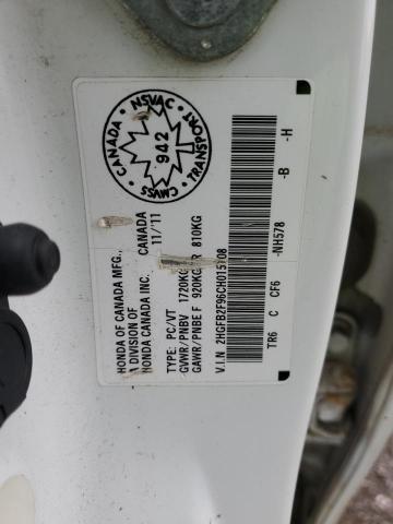 2012 HONDA CIVIC EXL - 2HGFB2F96CH015108