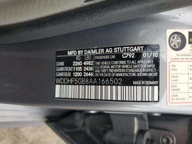 2010 MERCEDES-BENZ E 350 - WDDHF5GB8AA166502