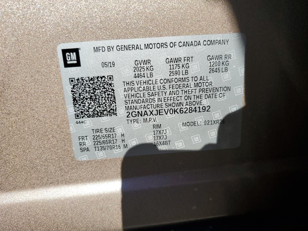 CHEVROLET EQUINOX LT