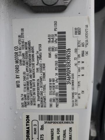 2014 FORD FUSION TIT #3311826191