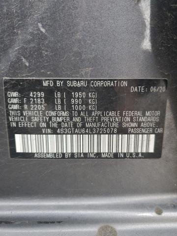 2020 SUBARU IMPREZA LI 4S3GTAU64L3725078