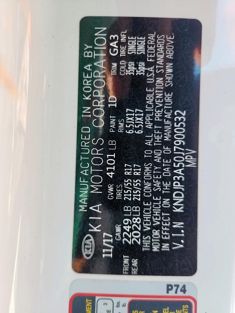 2018 KIA SOUL + KNDJP3A50J7900532