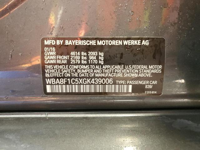 2016 BMW 328 D XDRI WBA8F1C5XGK439006