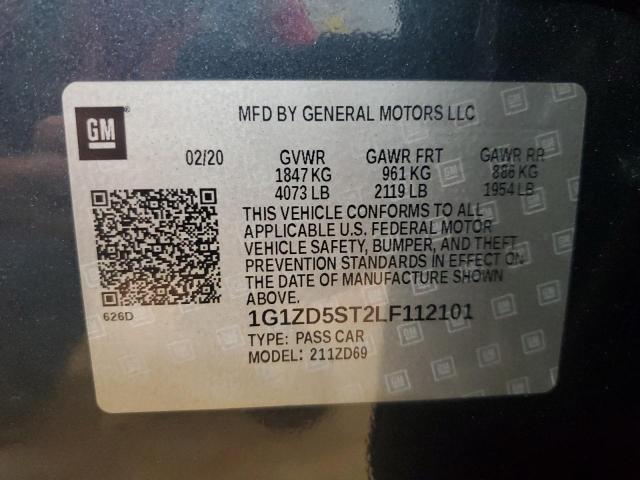 2020 CHEVROLET MALIBU LT - 1G1ZD5ST2LF112101