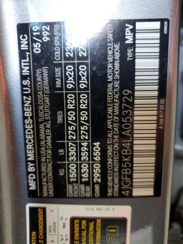 2020 MERCEDES-BENZ GLE 450 4M - 4JGFB5KB4LA053729