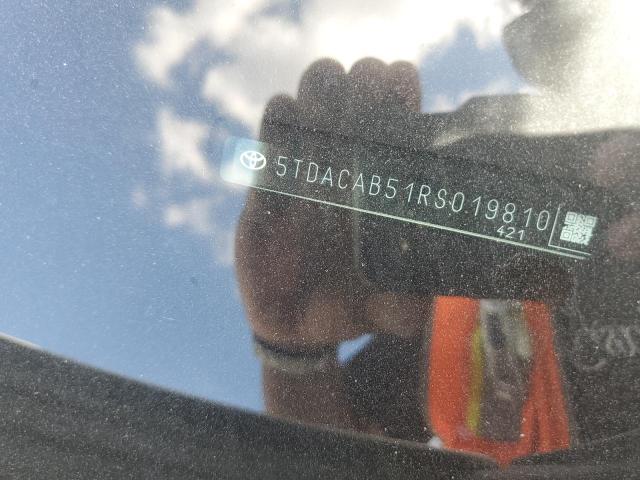 2024 TOYOTA GRAND HIGH - 5TDACAB51RS019810