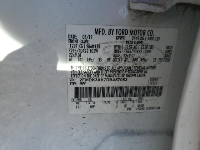 2013 FORD EDGE SPORT #3290284205