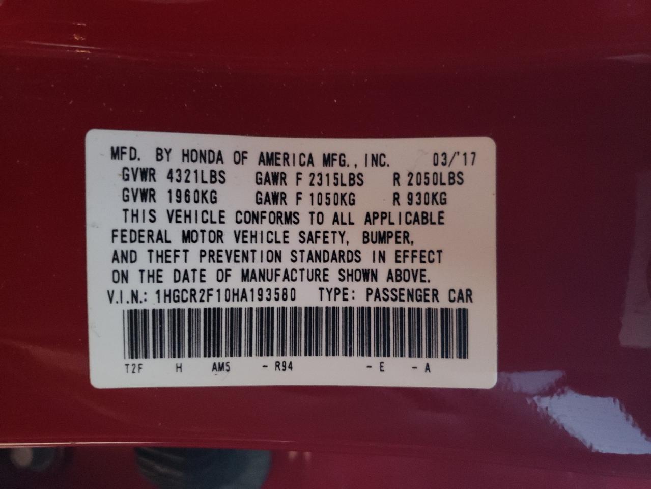 HONDA ACCORD SPORT SPECIAL EDITION