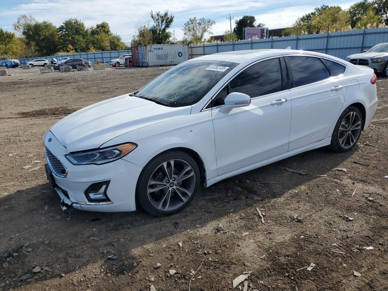 Lot #3302840894 2020 FORD FUSION TIT