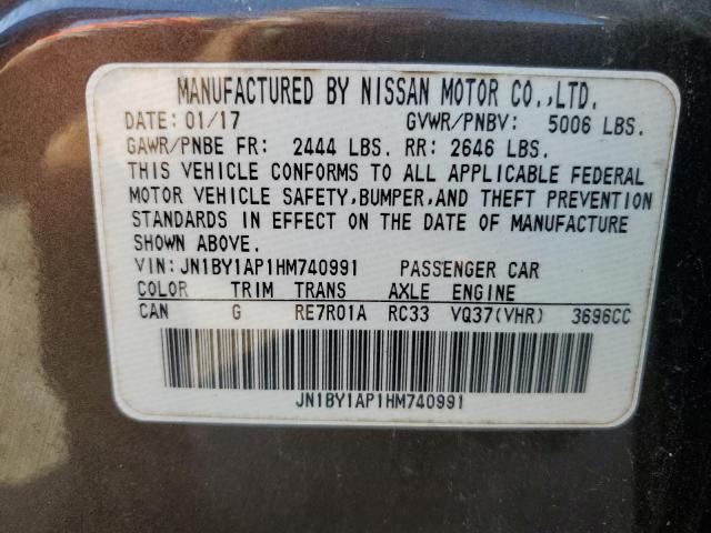 2017 INFINITI Q70 3.7 JN1BY1AP1HM740991