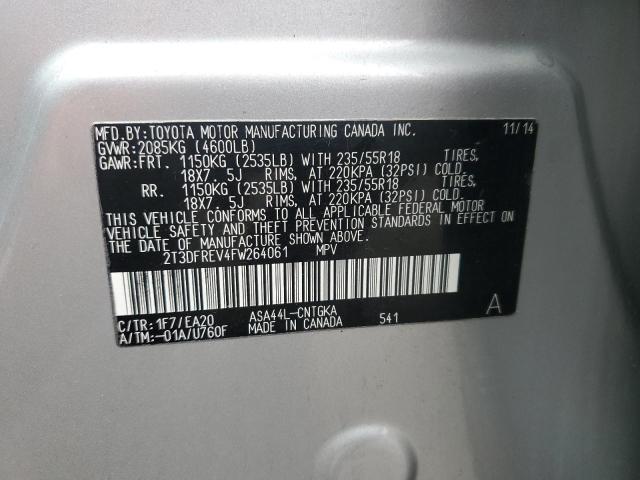 2015 TOYOTA RAV4 LIMIT - 2T3DFREV4FW264061