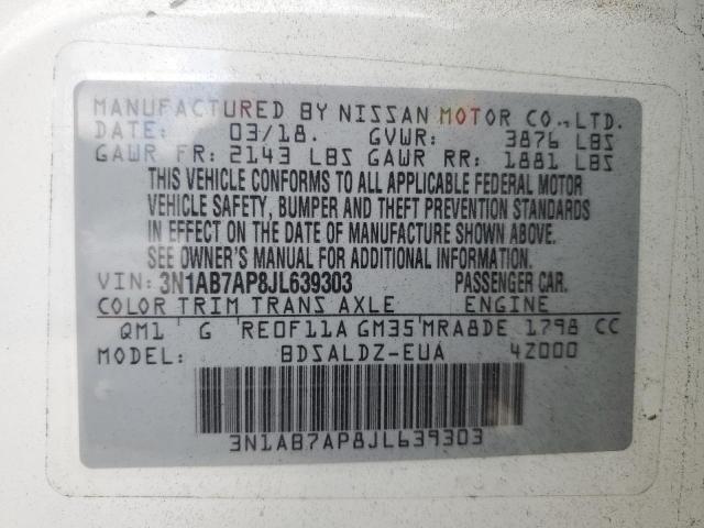 2018 NISSAN SENTRA S - 3N1AB7AP8JL639303