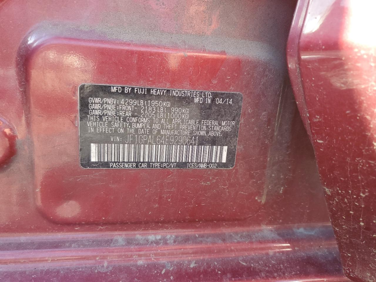 SUBARU IMPREZA SPORT PREMIUM