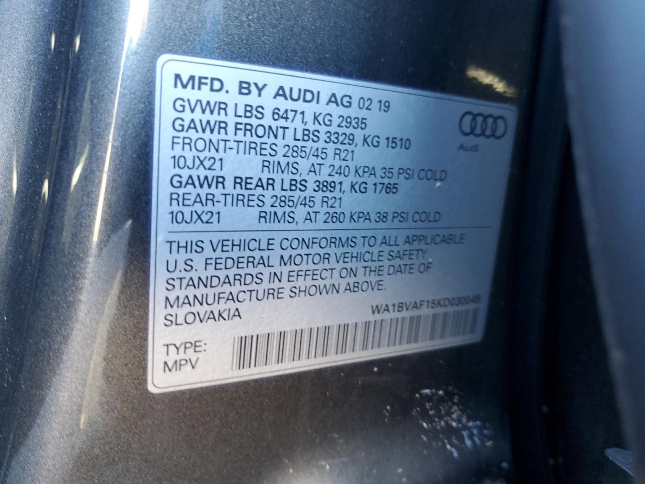 AUDI Q8 PREMIUM PLUS