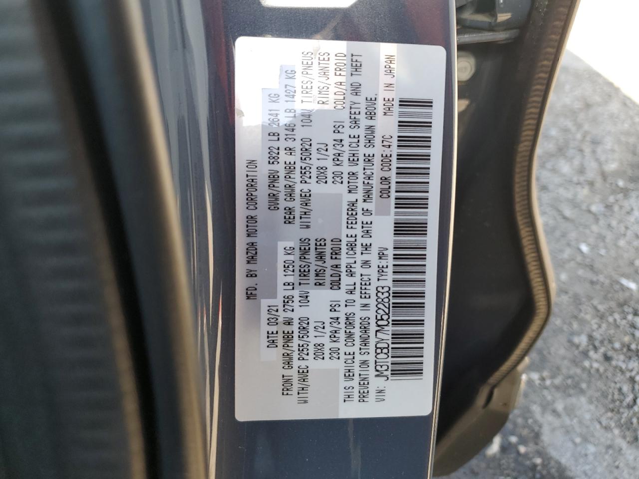 MAZDA CX-9 GRAND TOURING